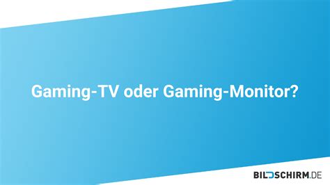 Fernseher oder Monitor für Gaming Was ist besser