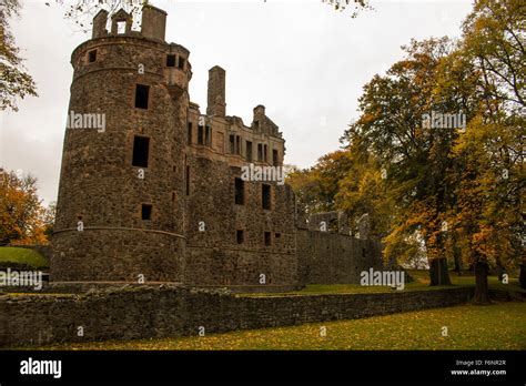 Huntly Castle Stock Photo - Alamy