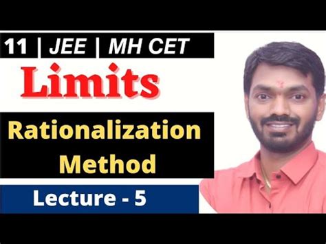 Limits L Rationalization Method Class Jee Mht Cet Youtube