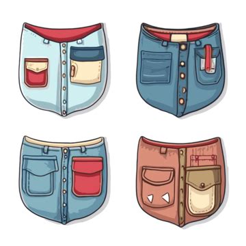 Empty Pockets Clipart Cartoon Pocket Set Of Men S Jeans Vector, Empty ...