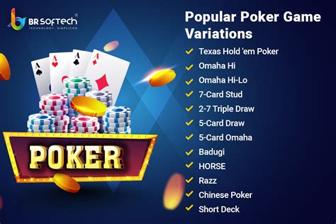 What are the different types of Poker Game and its Rules? | BR Softech