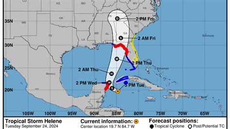 Tropical Storm Helene Path Advisory And Warnings Miami Herald
