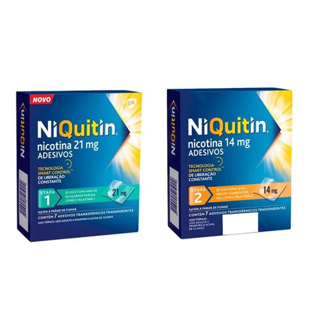 Niquitin Mg Mg Kit Etapas Pare De Fumar Adesivos No Shoptime