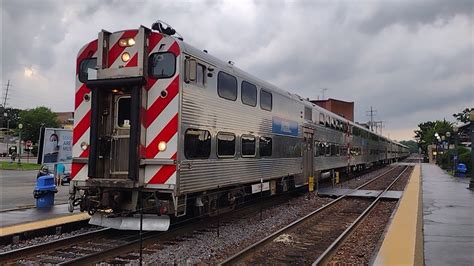 Metra Cab Car East At Elgin Illinois On June Youtube