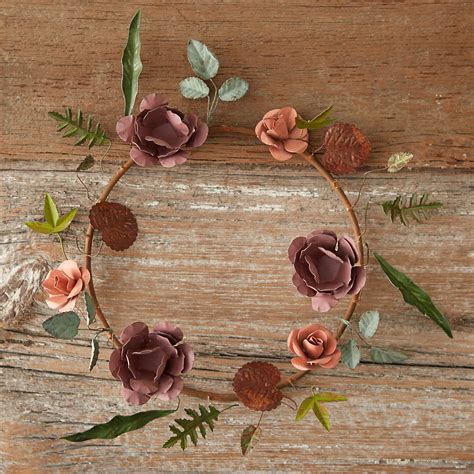 Pressed Metal Flower Wreath Terrain