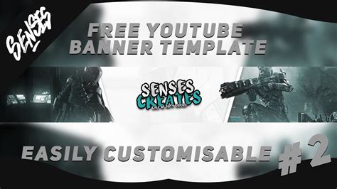 Cod Black Ops 3 2d Youtube Banner Template By Senses 2 Youtube