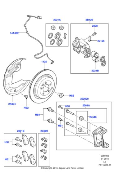 SDB000614 Land Rover Disc Brake Jaguar Land Rover Classic Parts