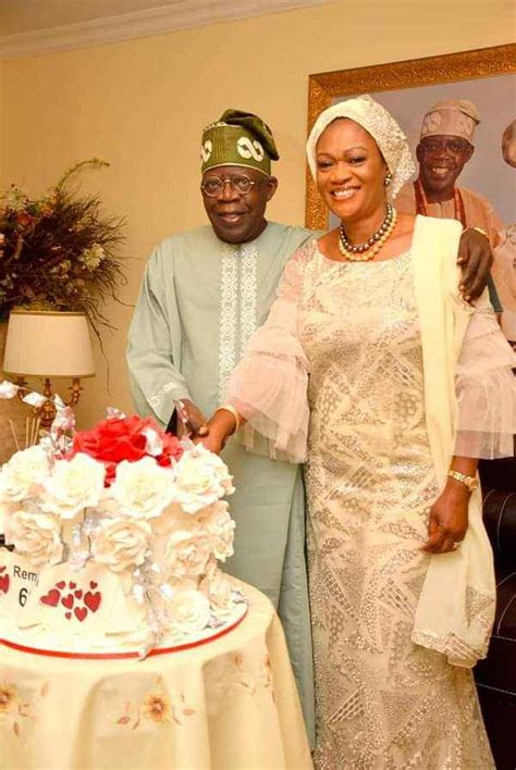 Photos Apc Leader Bola Tinubu Celebrates His Wife Sen Oluremi