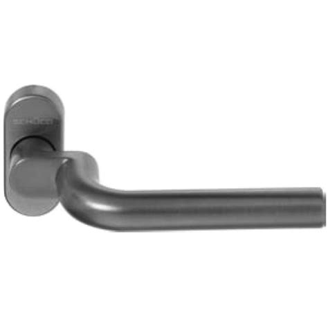 Schuco Door Handle Oval Backplate Cranked Curved Design