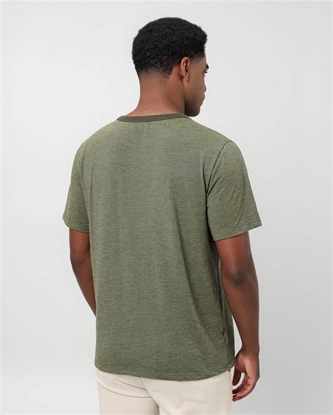 Riachuelo Camiseta Masculina Mescla Manga Curta Verde Pool Basics