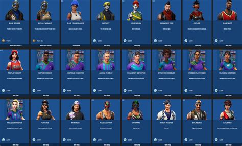 1200 V Buck Skins In Fortnite Fortnite Tracker Ps4