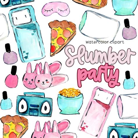 Slumber Party Clipart Sleepover Clipart