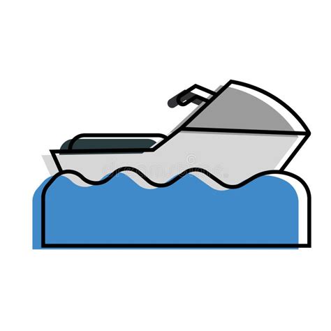 Isolated Sketch Of A Water Jet Icon Vector Stock Vector Illustration