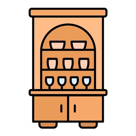 Premium Vector Cupboard Flat Illustration