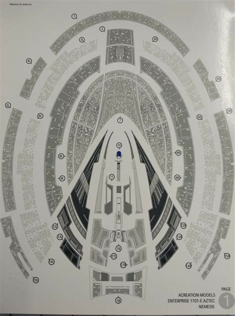 1 1400 Acreation Aztec Decals For Amt Enterprise E Model Kit Star Trek Nemisis Etsy