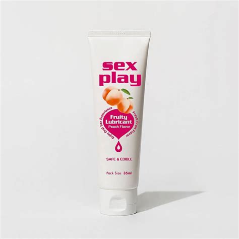 Sex Play Fruity Lubricant Edible Peach Flavor Lube For Oral Play 35 Ml Lubricant Price In