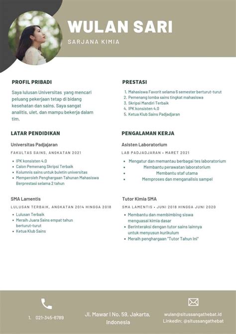 Contoh Cv Dan Surat Lamaran Kerja Yang Menarik Delinewstv