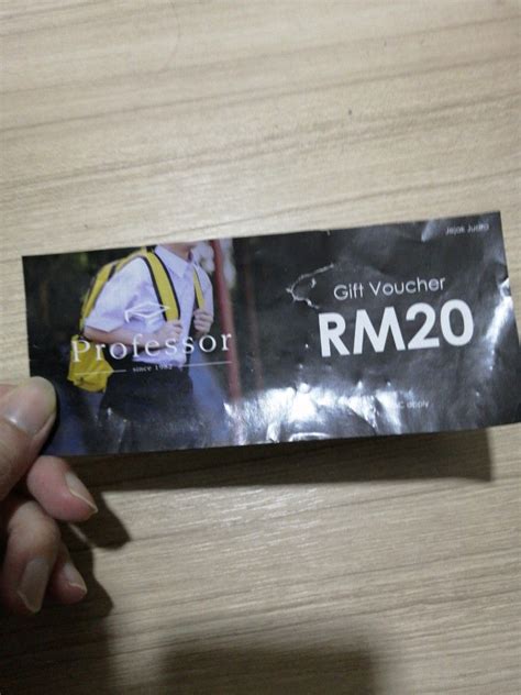 Professor uniform Gift Voucher, Tickets & Vouchers, Vouchers on Carousell