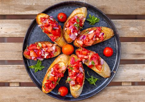 Bruschetta Italienische Antipasti Vorspeise Dailyvegan