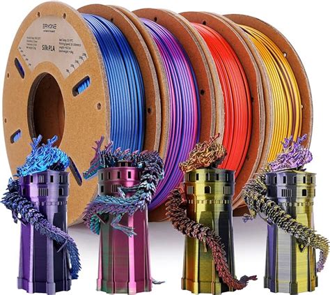 ERYONE PLA Filament Bundle,1,75 mm 3D Printer Filament +/- 0,03mm ...