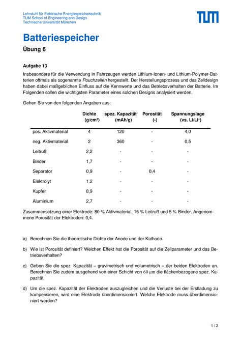 2022 Batteriespeicher UE 6 Angabe Lehrstuhl für Elektrische