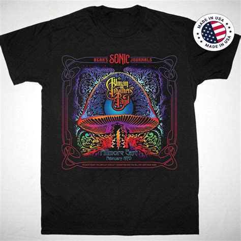 1970 The Allman Brothers At Fillmore East T Shirt All Size S 5xl