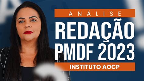 An Lise Reda O Pmdf Instituto Aocp Youtube