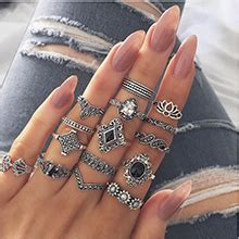 Amazon Loyallook Pcs Bohemia Knuckle Ring Set Women Hollow