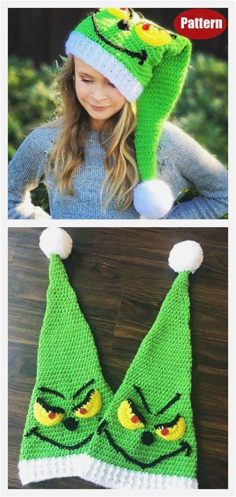 Grinch Hat Crochet Pattern Free Web How To Crochet A Christmas Beanie