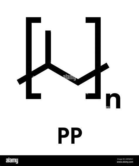 Chemical Structure Propylene Propene Polypropylene Stock Vektorgrafiken