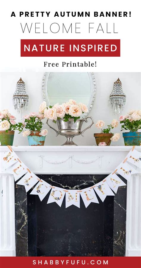 Pretty! Free Fall Printable Banner - shabbyfufu.com