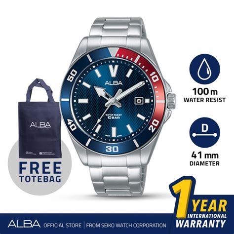 Jual Jam Tangan Pria Alba ACTIVE Stainless Steel Ag8J39X1 Original