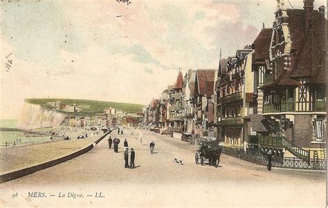 Mers Les Bains La Digue Carte Postale Ancienne Et Vue D Hier Et