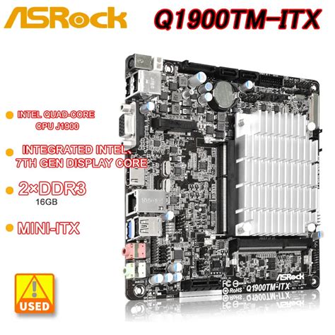 ASRock Q1900TM ITX P Yta G Wna Intel Czterordzeniowy Procesor J1900