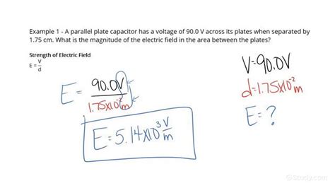 How To Calculate The Strength Of An Electric Field Inside A Parallel