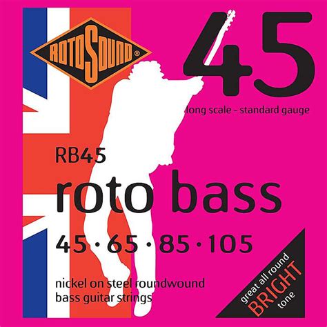 Rotosound Rb45 Rotobass Long Scale Standard Bass Strings Reverb