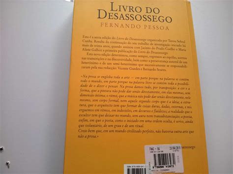 O Livro Do Desassossego Fernando Pessoa Carcavelos E Parede OLX