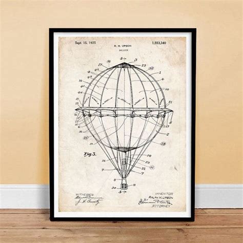 HOT AIR BALLOON Poster 18x24 Handmade Giclée Gallery Etsy in 2021