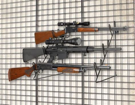 Rifle Grid Wall Waterfall Display Sku Rack Em Racks