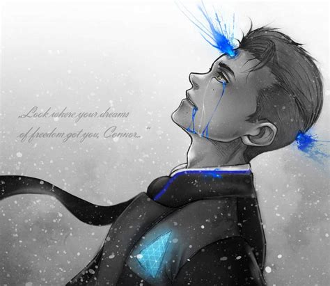 connor dbh fanart sad - Google Search Detroit Become Human Game ...