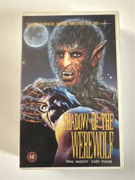 SHADOW OF THE WEREWOLF BIG BOX EX RENTAL VHS CBS FOX VIDEO Rare