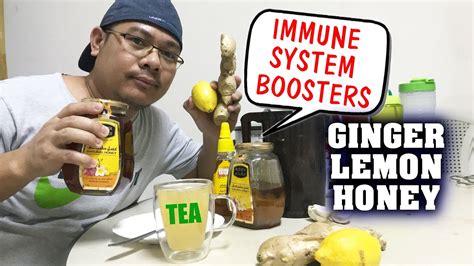 Immune System Booster Drink Ginger Lemon And Natural Honey Youtube