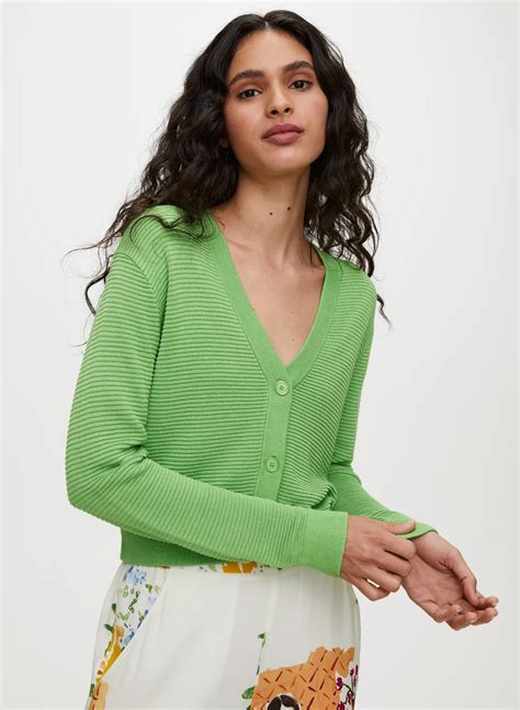 Wilfred Light Cropped Cardigan Aritzia Us