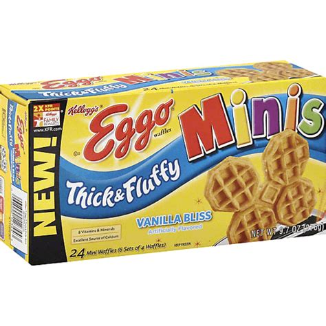 Eggo Waffles Thick And Fluffy Minis Vanilla Bliss Waffles Sun Fresh