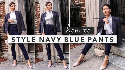 How To Style Navy Blue Pants Outfit Ideas And Tips By Erin Elizabeth