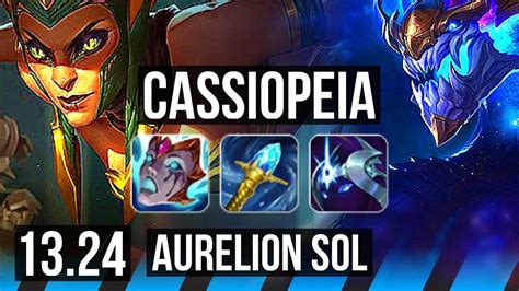 CASSIOPEIA Vs AURELION SOL MID 1400 Games 6 Solo Kills