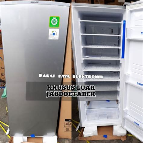 Jual Freezer Es Batu Sharp Freezer Rak Fjm A Hs Upright Freezer Es