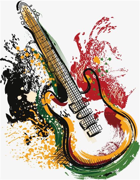 Vector Art Guitarra A Arte Guitarra Vector Imagem PNG E PSD Para