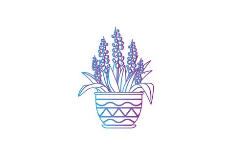 Spring Flower Pot 14 Gradien Icon Graphic By Goodmantisid · Creative