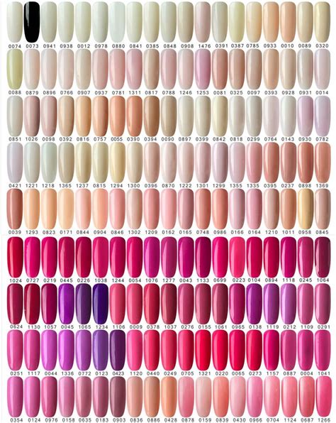 Color Chart Gel Polish Nails Supplies Uv Nails Gel Polish Acrylic Powder Wholesale